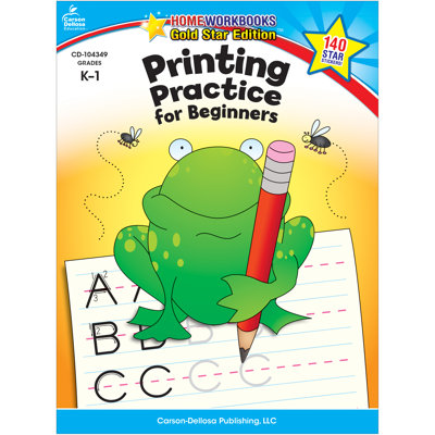 Printing Practice for Beginners Book Frank Schaffer PublicationsCarson Dellosa Publications