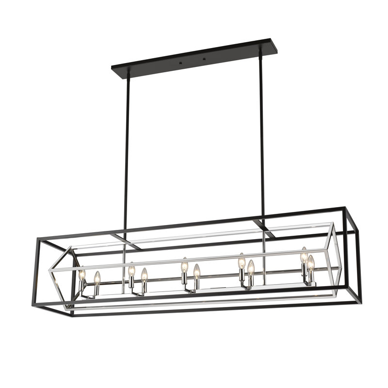 Brayden Studio Pederson 10 Light Kitchen Island Linear Pendant Wayfair