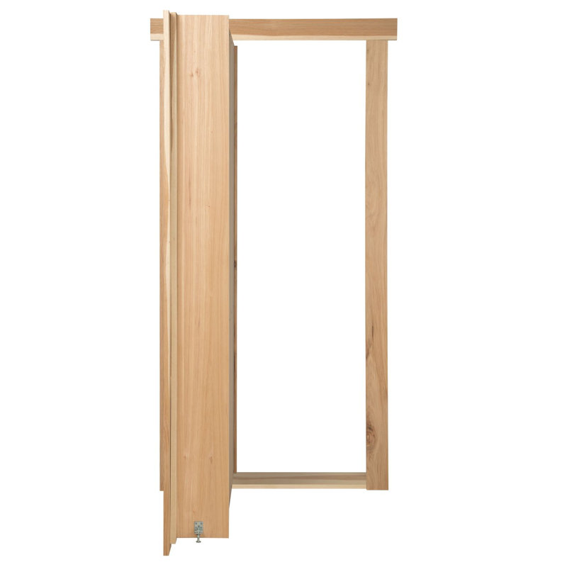 Murphydoorinc Hickory Primed Wood Hidden Door Wayfair