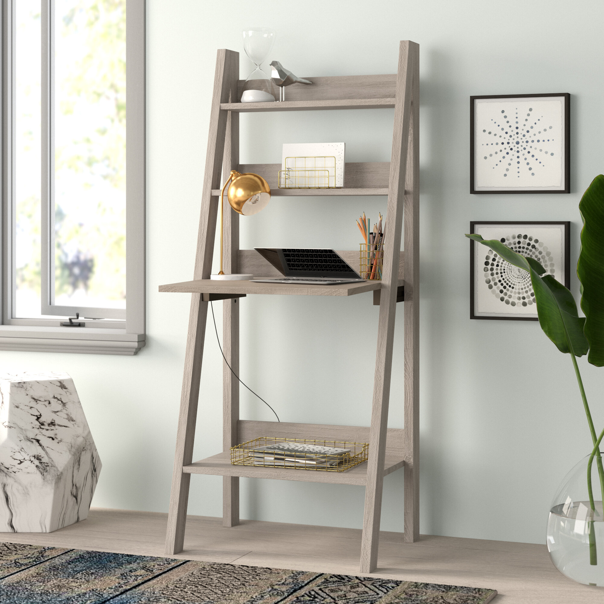 Wrought Studio Feist Ladder Desk Reviews Wayfair