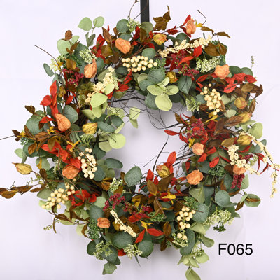 Primrue Handcrafted Faux Eucalyptus 26'' Wreath & Reviews | Wayfair