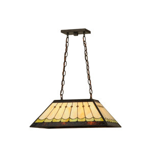 Go to store & view more images Meyda Tiffany Scallop 2-Light Pool Table Pendant