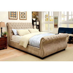 Harrison Upholstered Sleigh Bed by Darby Home Co