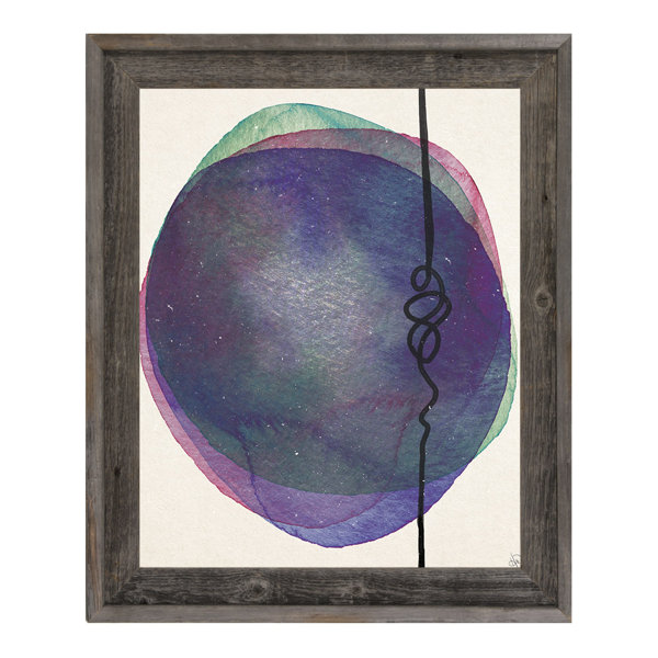 Click Wall Art Watercolor Planets Framed Print Of Painting Wayfair