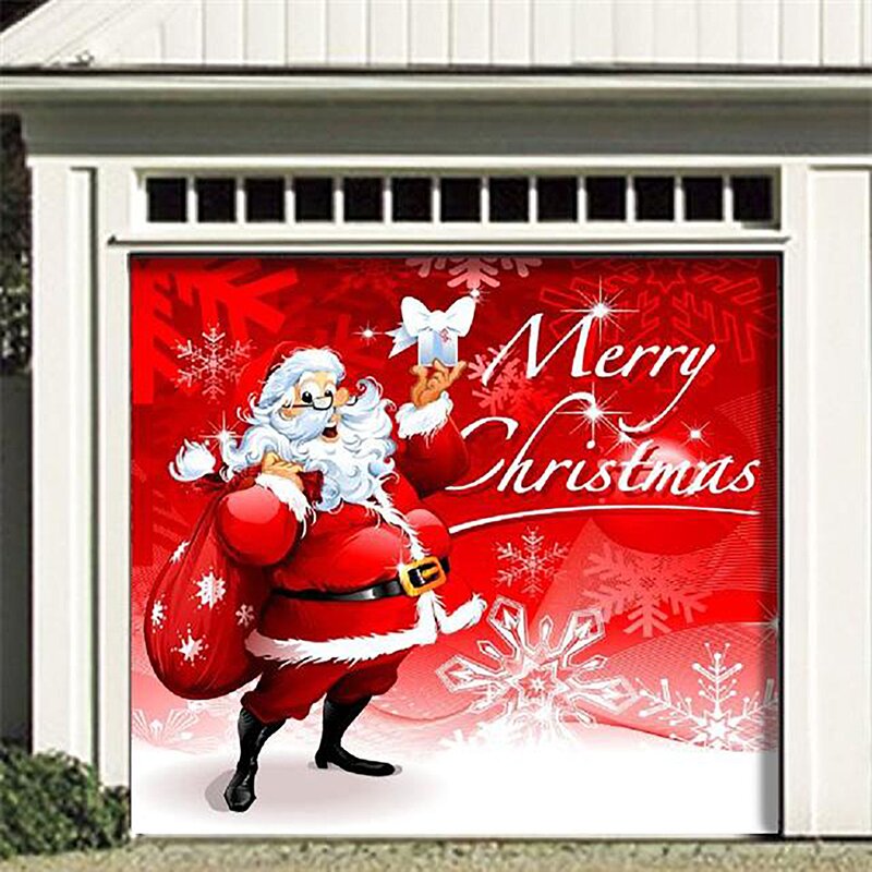 The Holiday Aisle® Santa's Merry Christmas Garage Door Mural &amp; Reviews