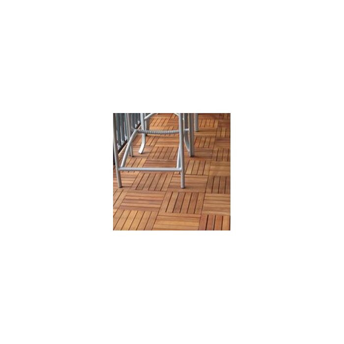 Eucalyptus 12 X 12 Interlocking Deck Tile