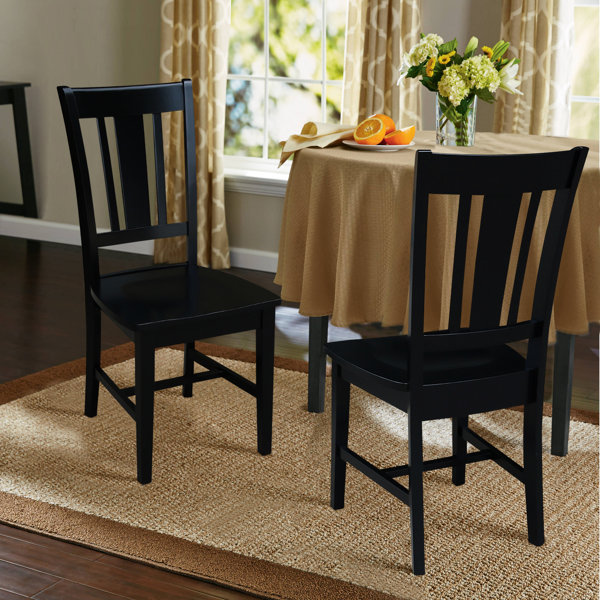 August Grove® Malcolm Solid Wood Slat Back Side Chair & Reviews | Wayfair