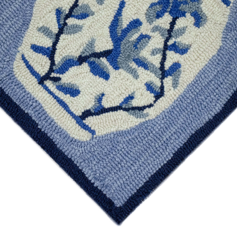 Bloomsbury Market Ardelle Ginger Jars Hand Tufted Blue Indoor Outdoor Area Rug Reviews Wayfair Ca