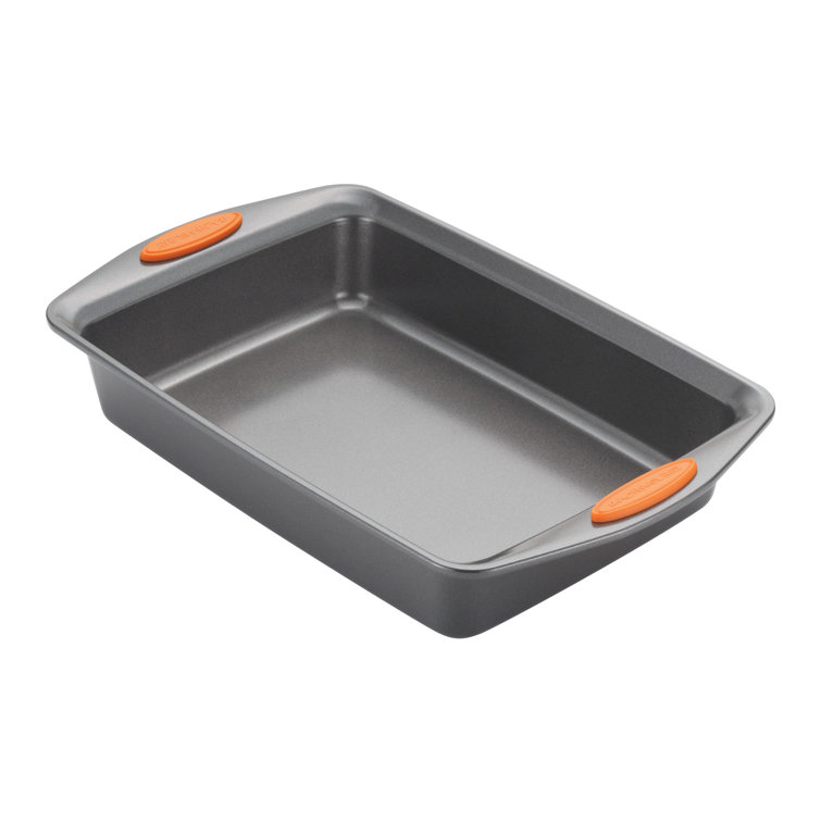 Gray with Marine Blue Handles 5-Piece Set 47021 Rachael Ray Yum-o Nonstick Oven Lovin Bakeware Set