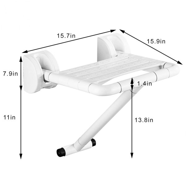 npeng Shower Wall Seat, Fold Up Seat For Shower Fold Down Seat ...