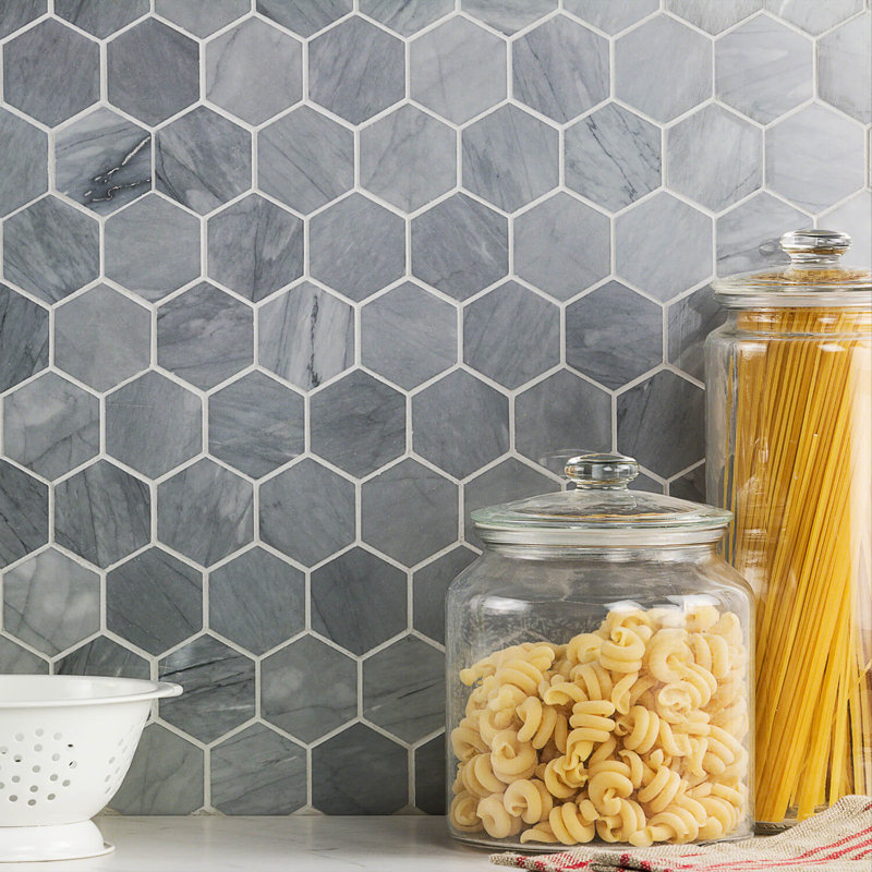 Ivy Hill Tile Stowe Hexagon Honeycomb 2 X 2 Marble Wall Floor