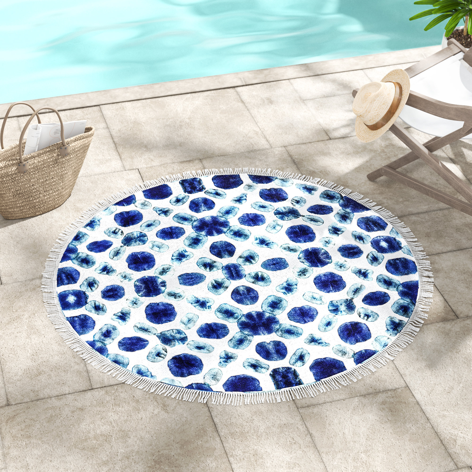 Aiden Circle Round Beach Towel Aiden Circle Round Beach Towel