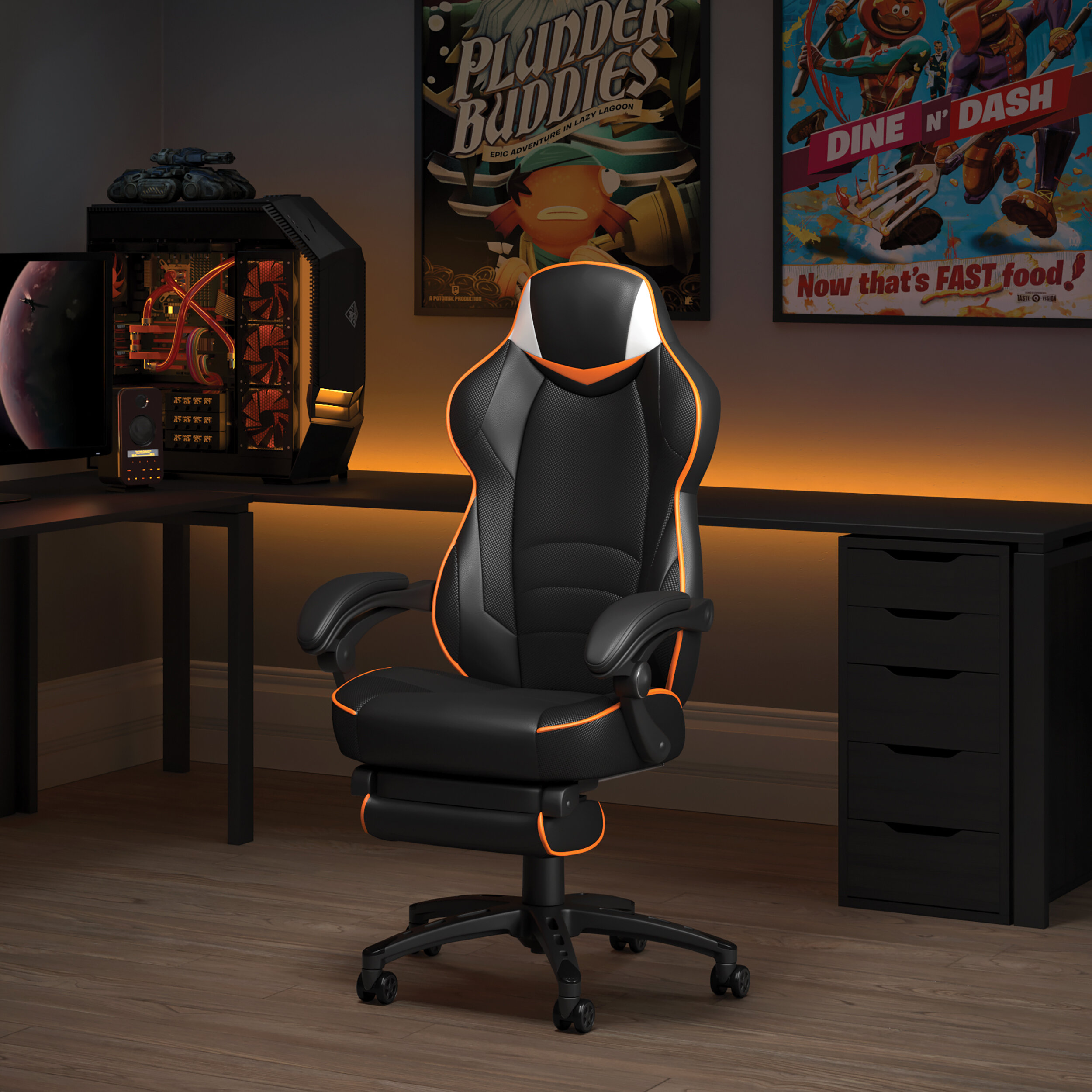 Fortnite Racing Style Gaming Rocker Chair CHOOSE STYLE by OFM