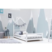 childrens white bed frame