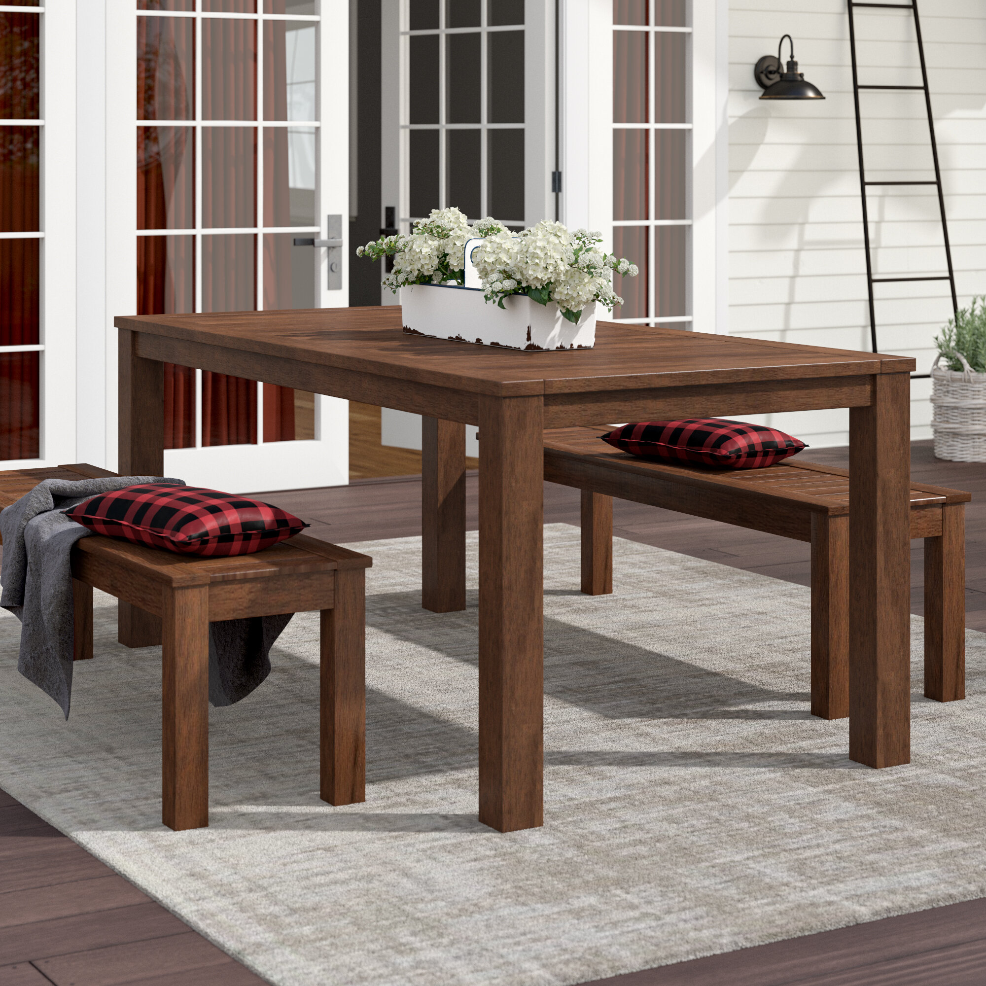Dishonesty enthusiastic Saucer Winston Porter Bronius Solid Wood Dining Table & Reviews | Wayfair