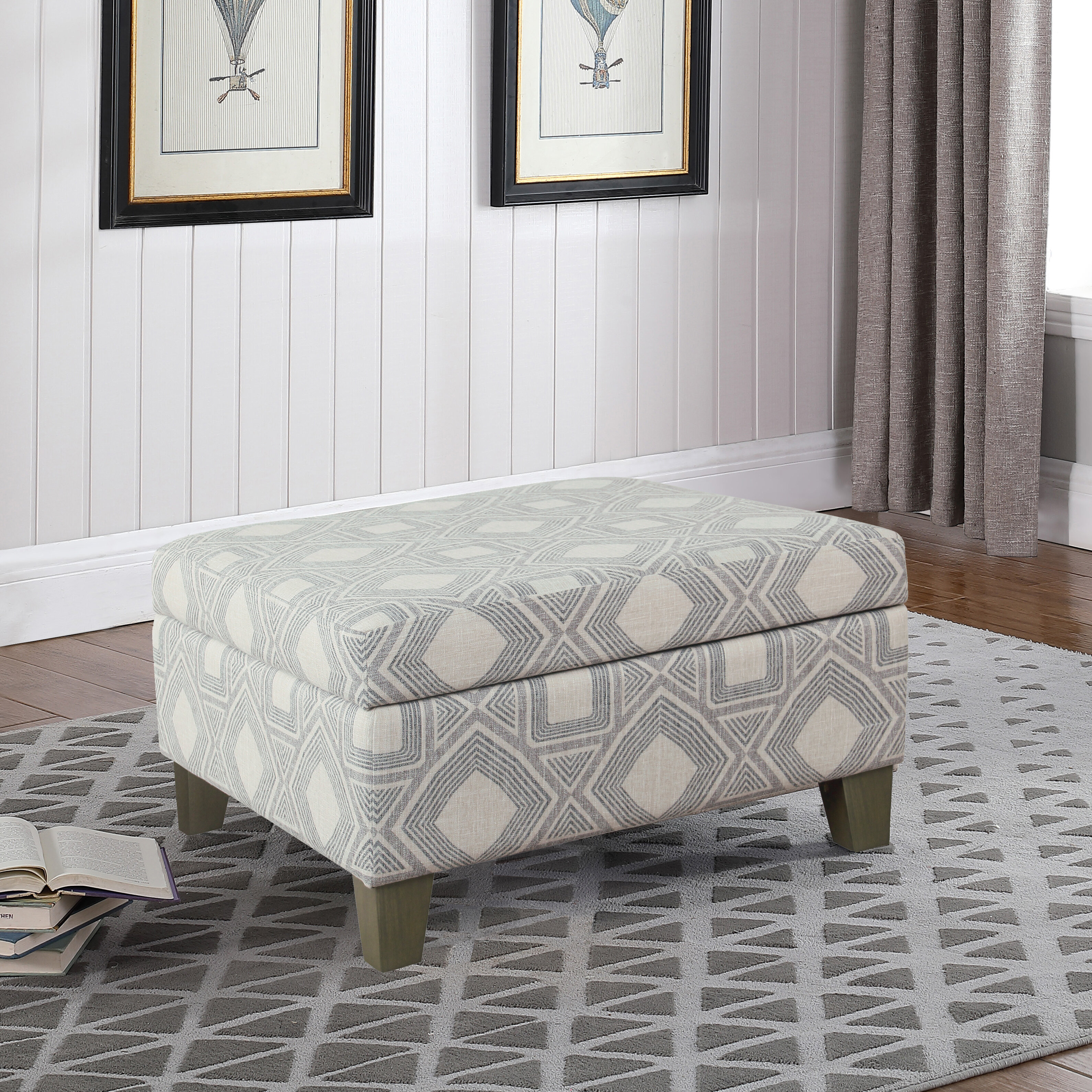 upholstered storage chair