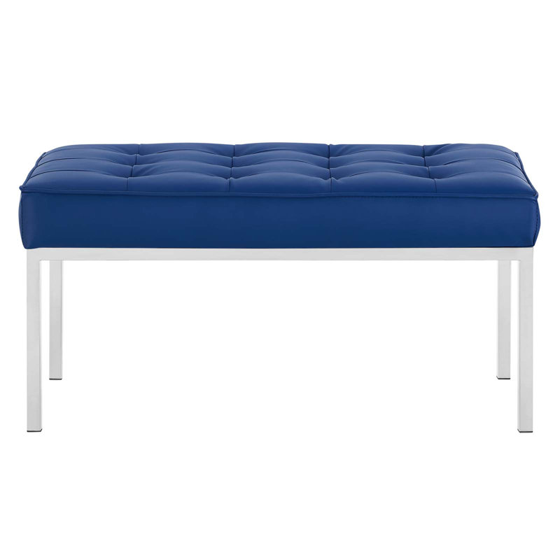 Orren Ellis Neher Faux Leather Bench Wayfair