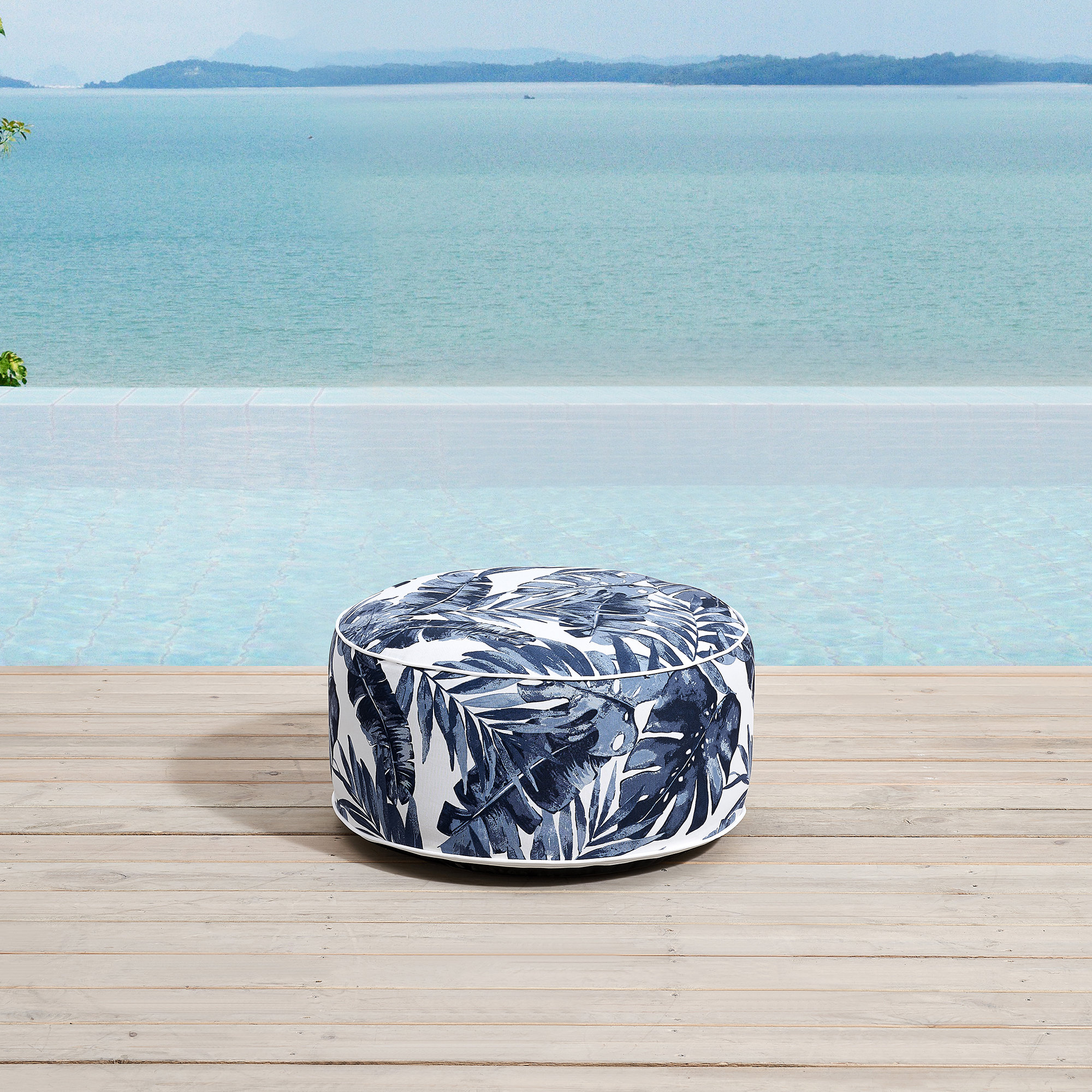 Ove Decors Marlowe Leaf Inflatable Outdoor Ottoman Reviews Wayfair