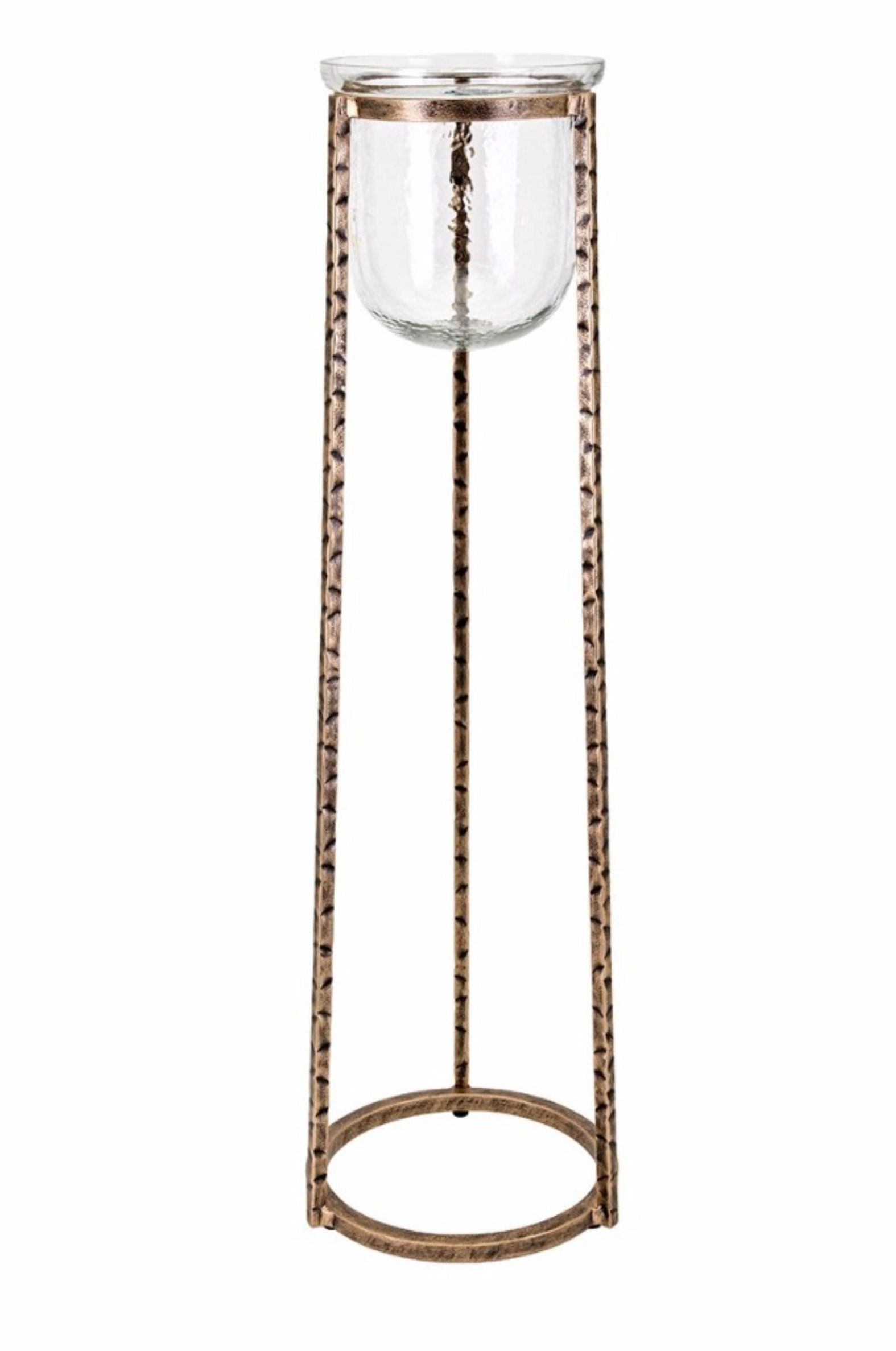 Bayou Breeze Floor Glass And Metal Hurricane Wayfair