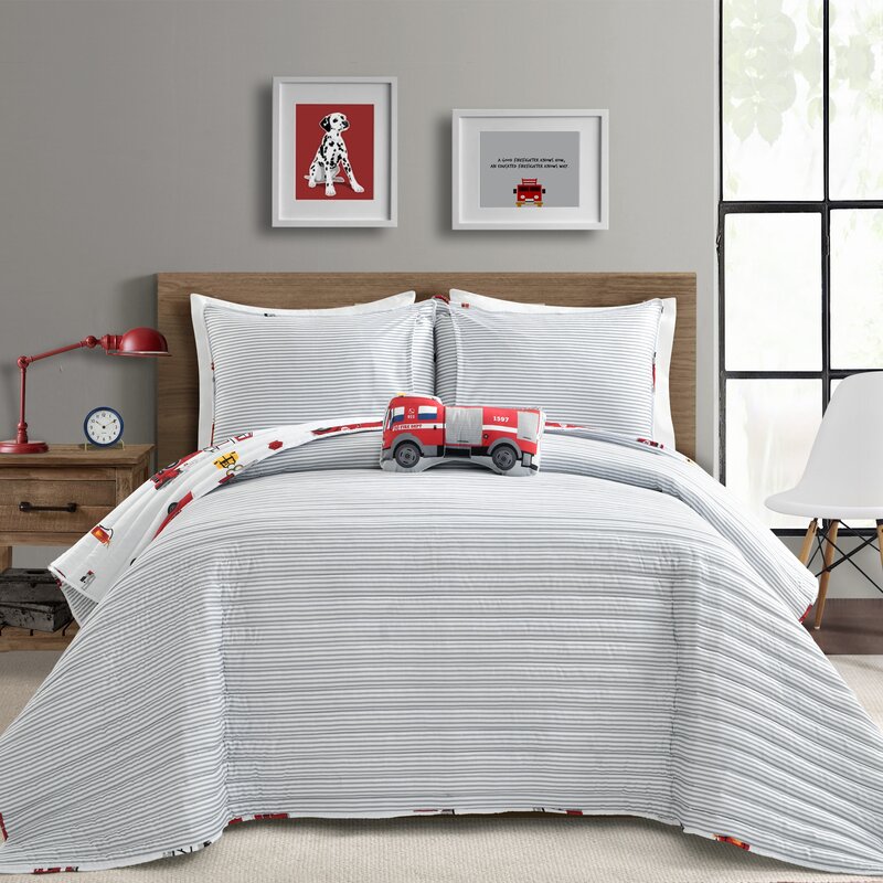 fire truck quilt cover