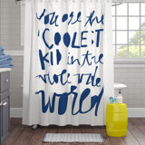 Kids Unisex Shower Curtain Wayfair