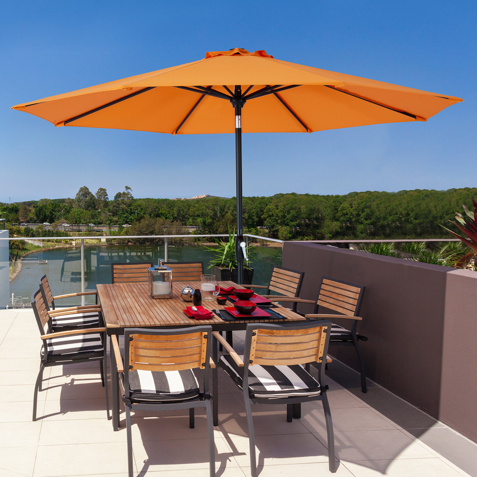 Arlmont & Co. Kronqui 108'' Market Umbrella & Reviews Wayfair