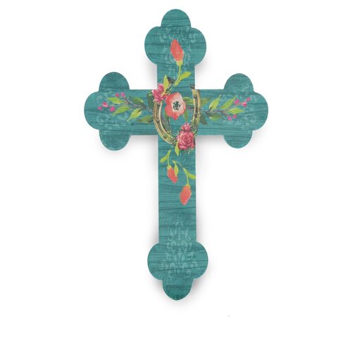 Millwood Pines Printed Horseshoe Cross Wall Decor Wayfair Ca