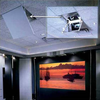 Draper The Revelation Motorized Ceiling Recessed Projector Mount Wayfair