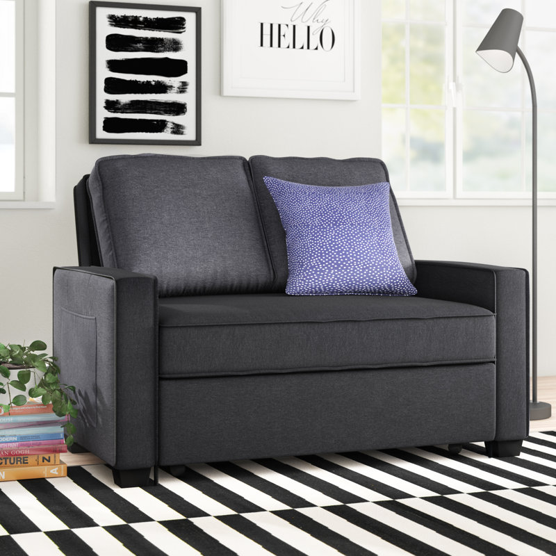 Zipcode Design Cherie 3 Seater Fold Out Sofa Bed Reviews Cherie 3 Seater Fold Out Sofa Bed