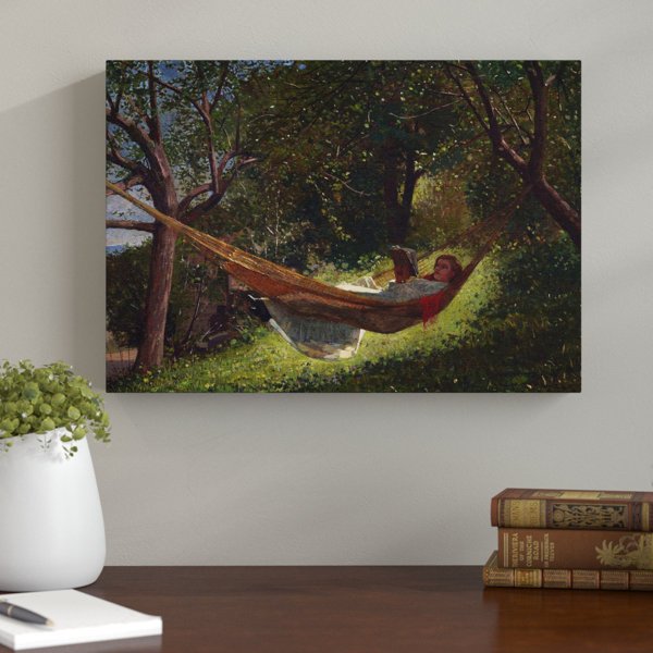 Big Box Art Girl In A Hammock By Winslow Homer Painting Print On