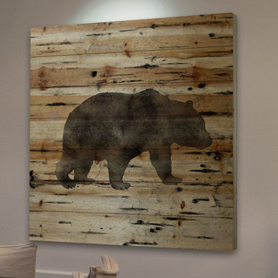 Bear Birch Bark by Amanda Greenwood - Graphic Art on Wood