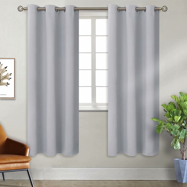 Insulated Thermal Blackout Solid Soundproof Drape Blinds Panel for Bedroom 