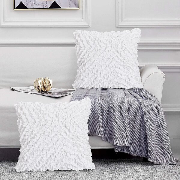 18"X18Inch Bed Katy Ruffle Decorative Throw  Pillow Cushion Sofa 