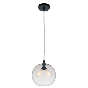 Glass 2-Light Globe Pendant