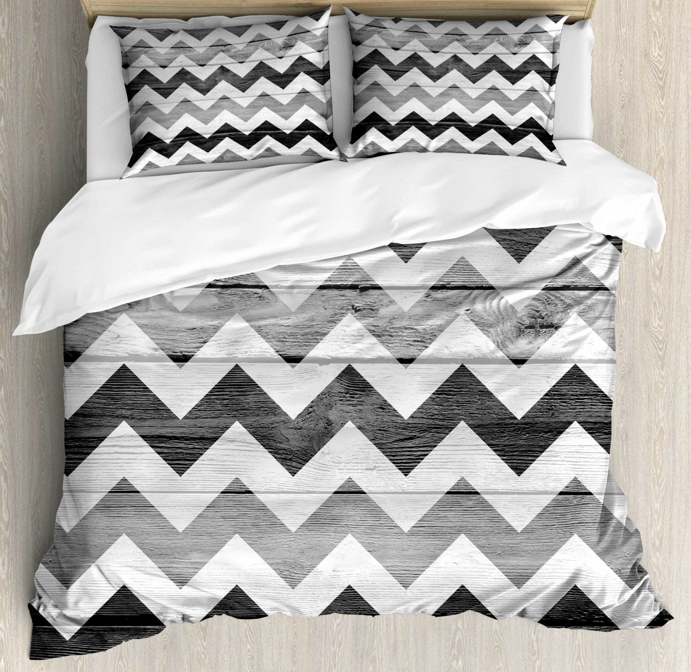 East Urban Home Chevron Duvet Cover Set Wayfair