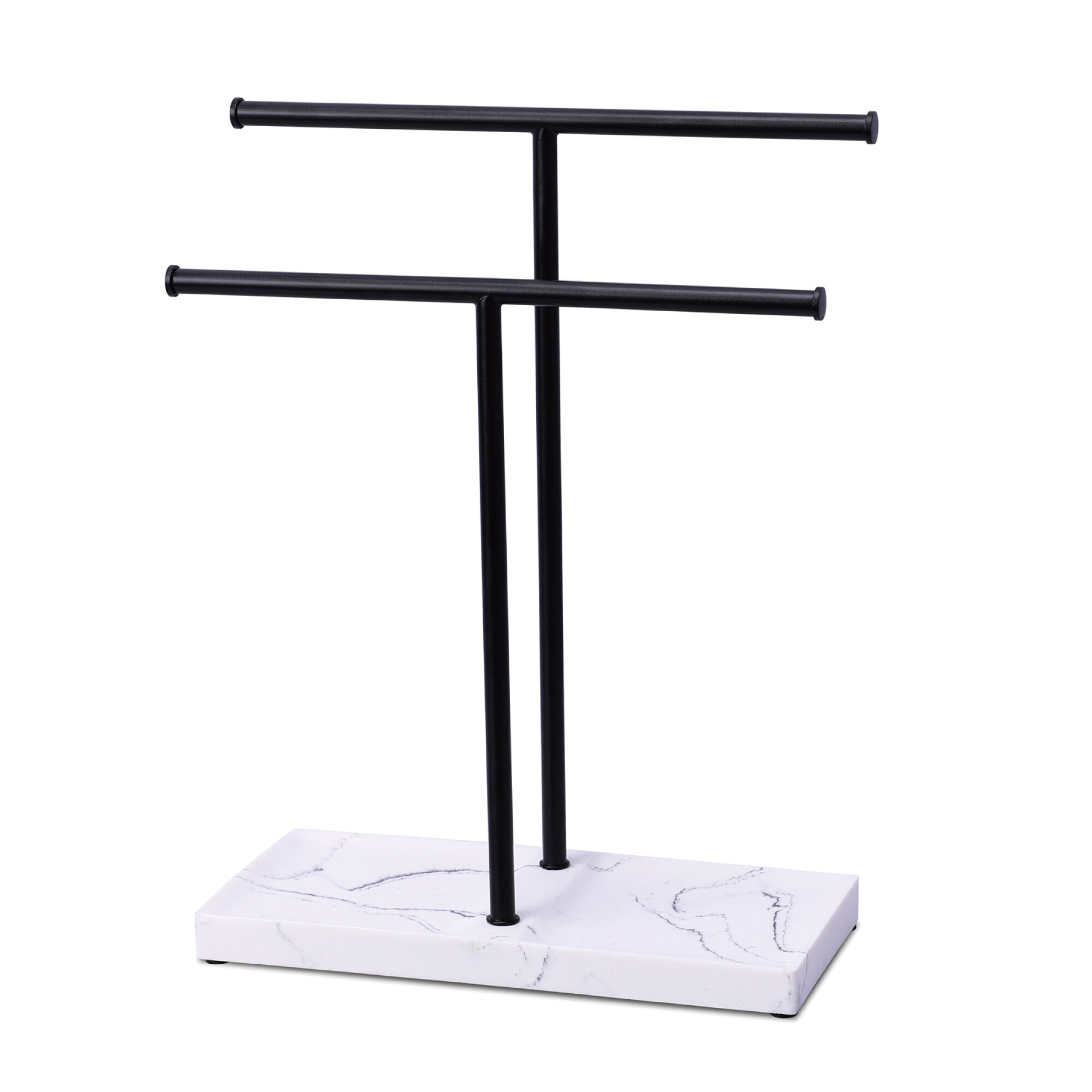 Washroom for Kitchen JJ PRIME Countertop Modern Unique Design Standing Paper Towel Holder with Sturdy Weighted Base Bar 