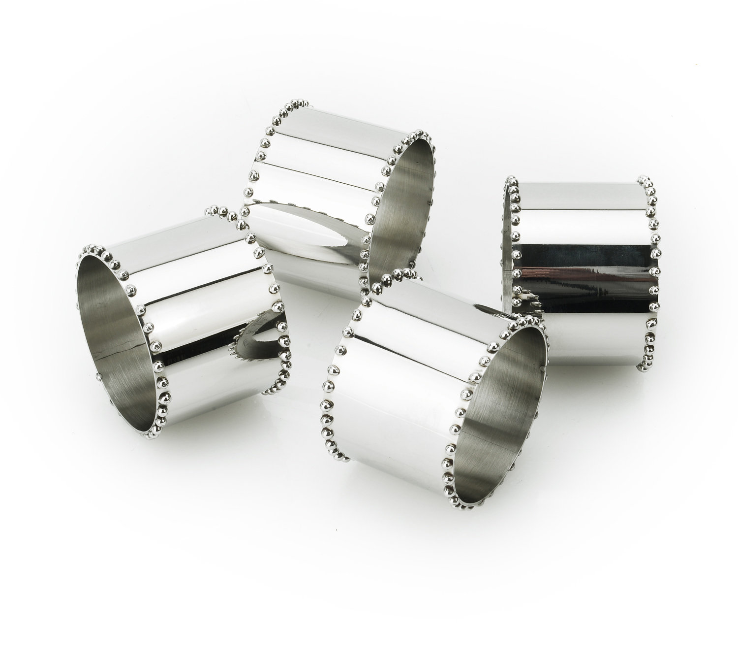 The Holiday Aisle Southworth Beaded Stainless Steel Napkin Ring Wayfair