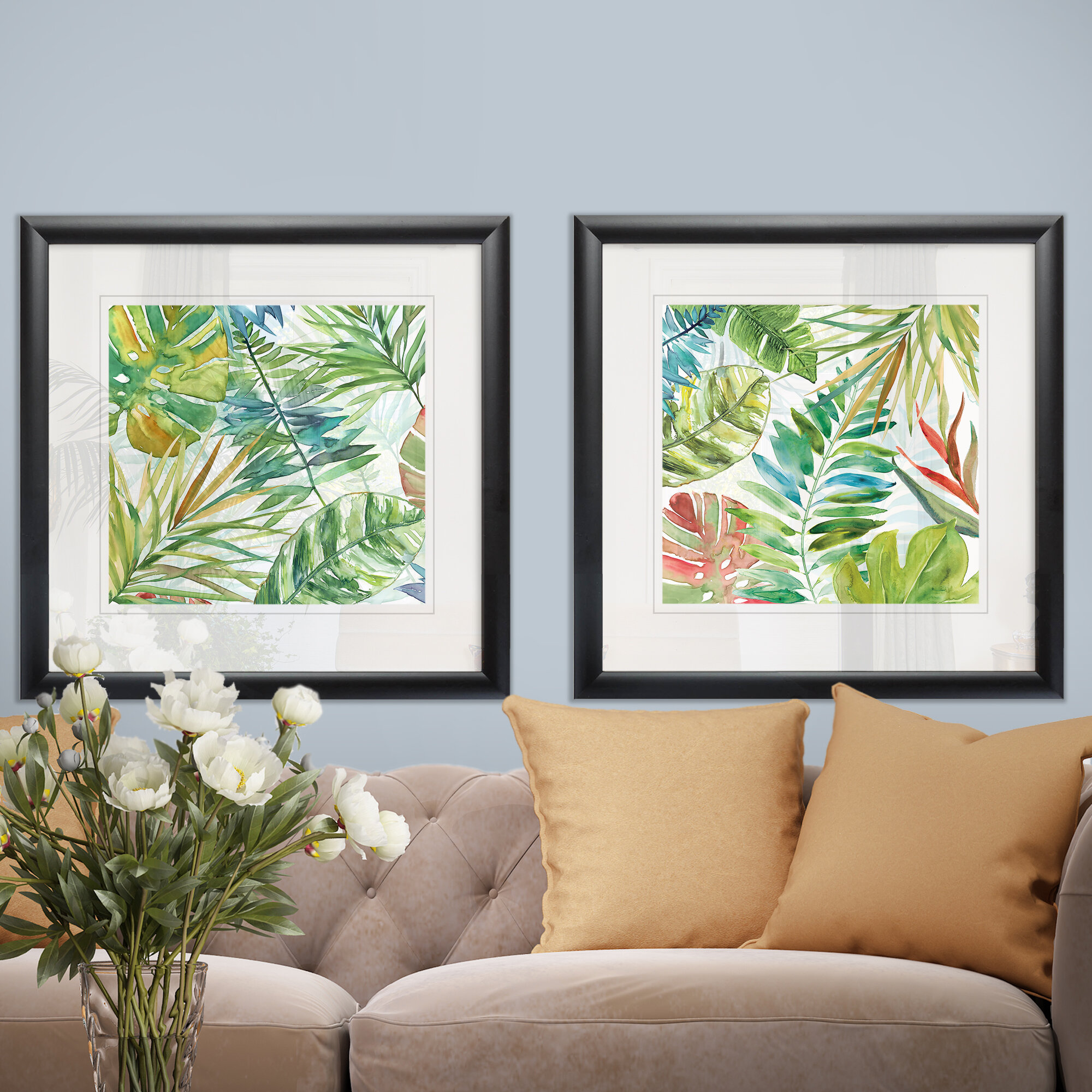 Bay Isle Home Tropical Sketchbook I - 2 Piece Picture Frame Print ...