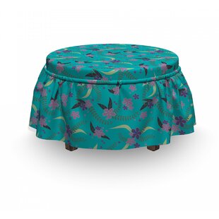 Flower Branches Summer Ottoman Slipcover (Set Of 2) By East Urban Home