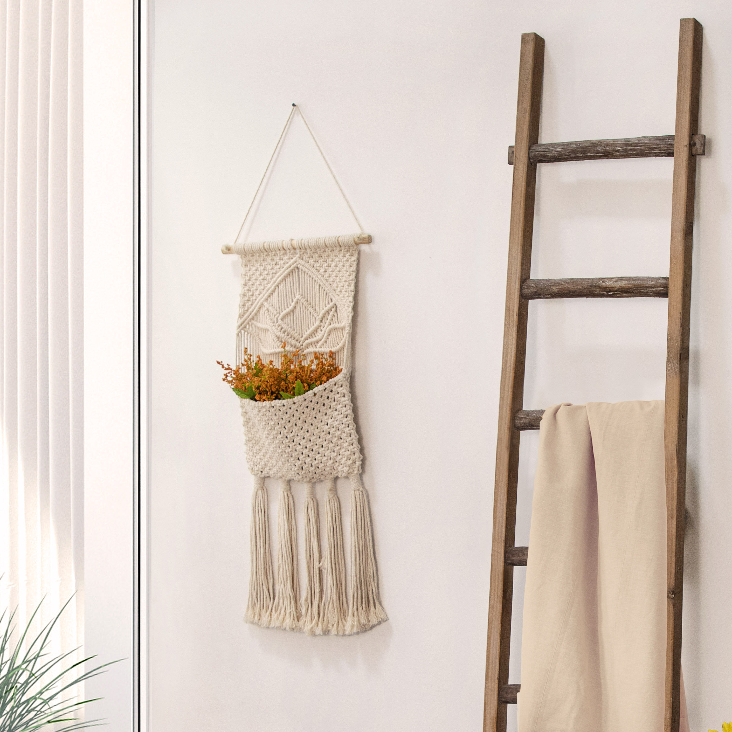 Langley Street Fabric Macrame Wall Hanging Wayfair