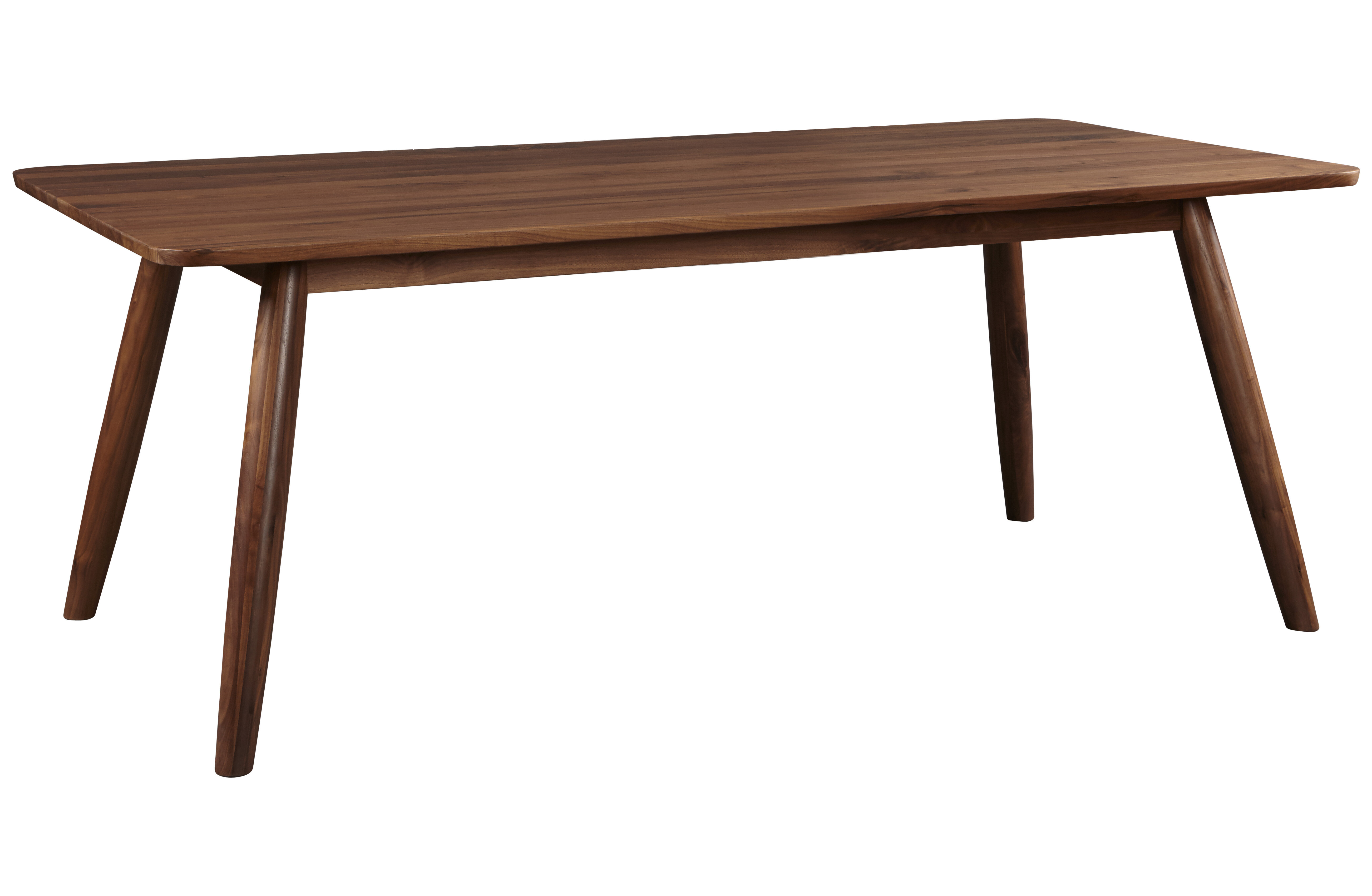 Fortine Extendable Walnut Solid Wood Dining Table Reviews