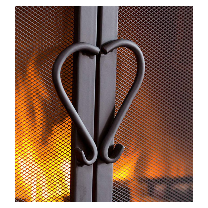 Fireplace Screens Doors Small Cast Iron Scrollwork Fireplace