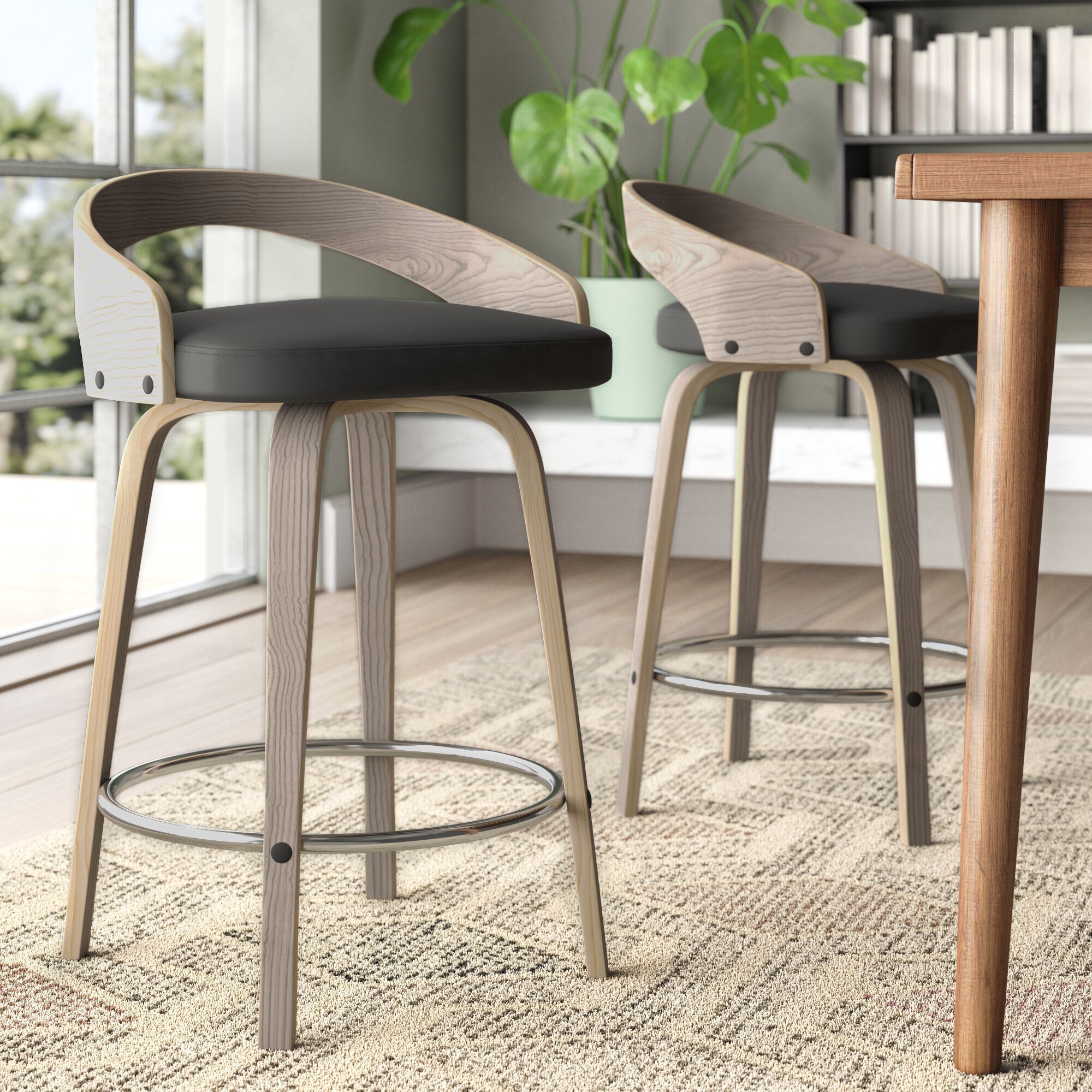 modern low back bar stools