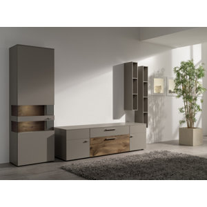 Wohnwand ohne LED-Beleuchtung von Home Loft Conc..