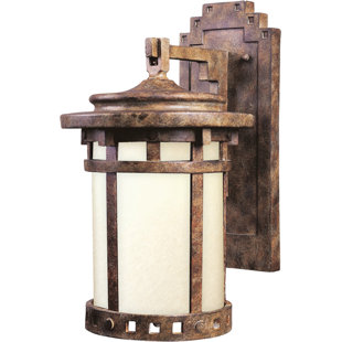 Go to store & view more images Cascadera 1-Light Outdoor Wall Lantern by Loon Peak