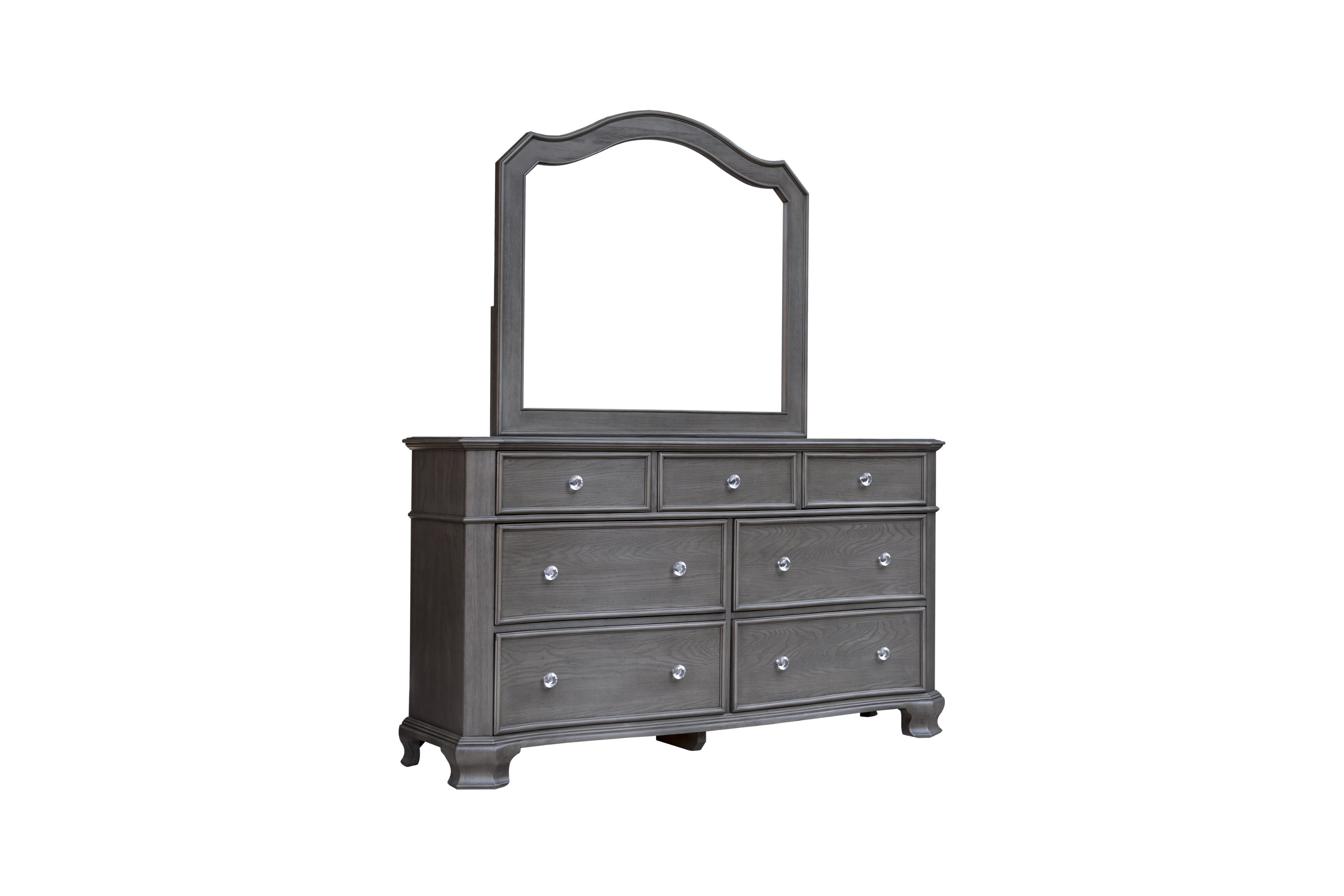House Of Hampton Savell 7 Drawer Double Dresser With Mirror Wayfair