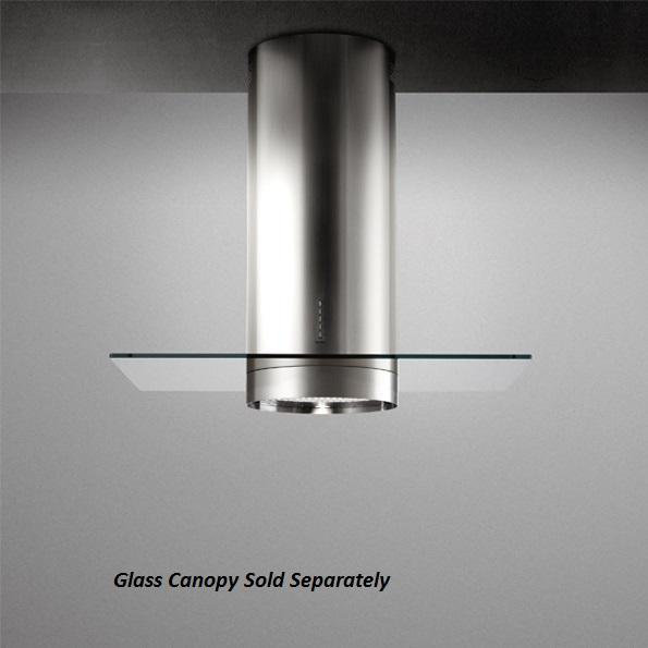 Polar Design Glass Island Range Hood Roof Cap