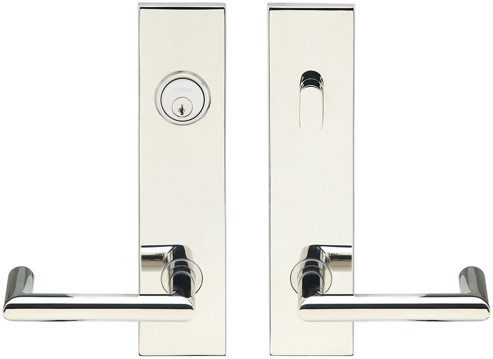 INOX® Complete Stuttgart Entry Lever Set with Double Cylinder Deadbolt