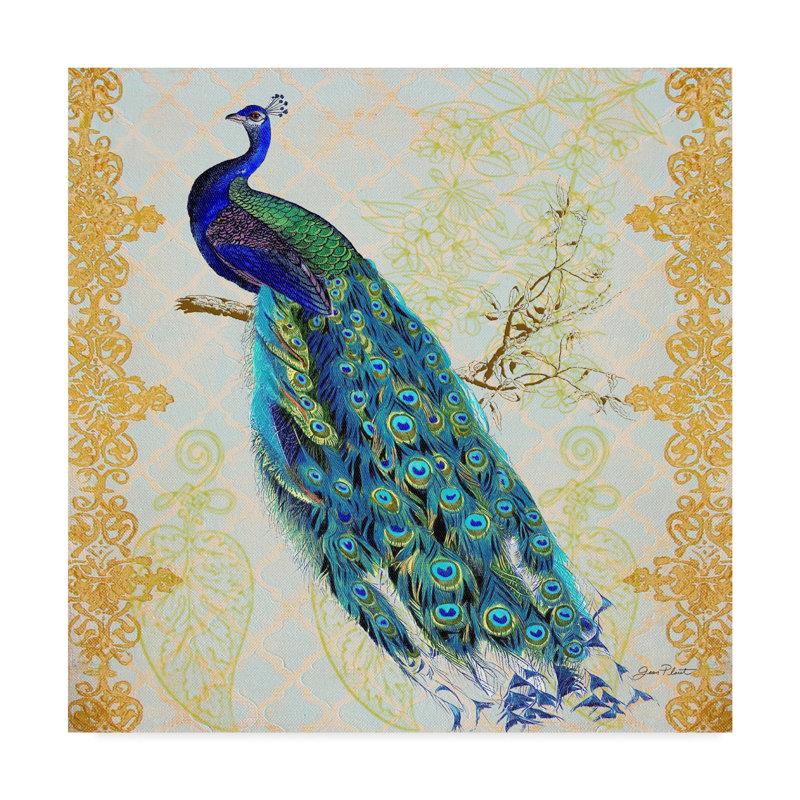 World Menagerie Beautiful Peacock Acrylic Painting Print On
