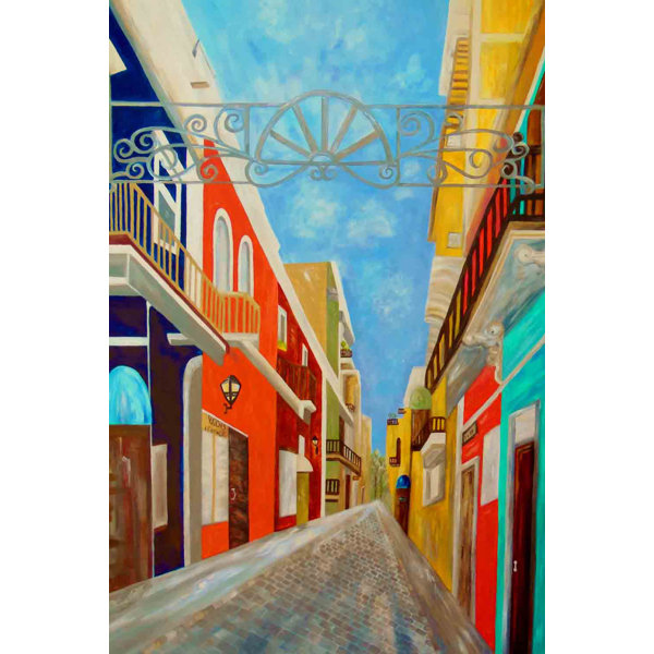 Latitude Run Old San Juan Acrylic Painting Print On Canvas Wayfair